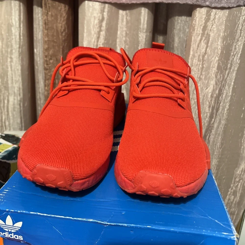 Adidas originals NMD_R1 Primeblue Men's Shoes Vivid Red GX7605 size 11